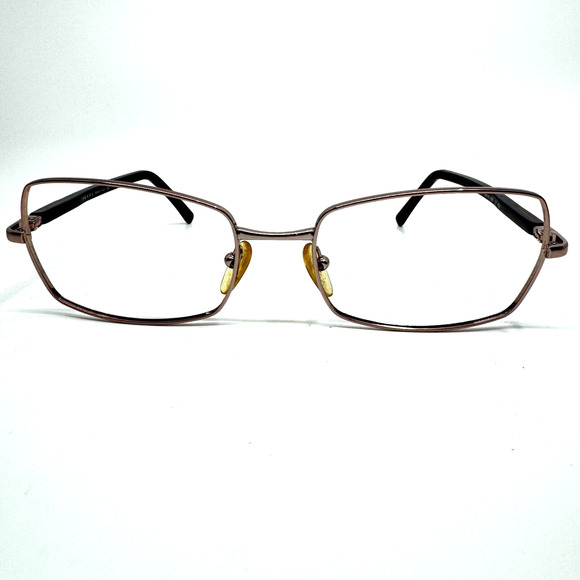 PRADA VPR 58F 8AH-1O1 135 Eyeglasses Frames rose Gold Metal Rectangular H9327 - Picture 1 of 7